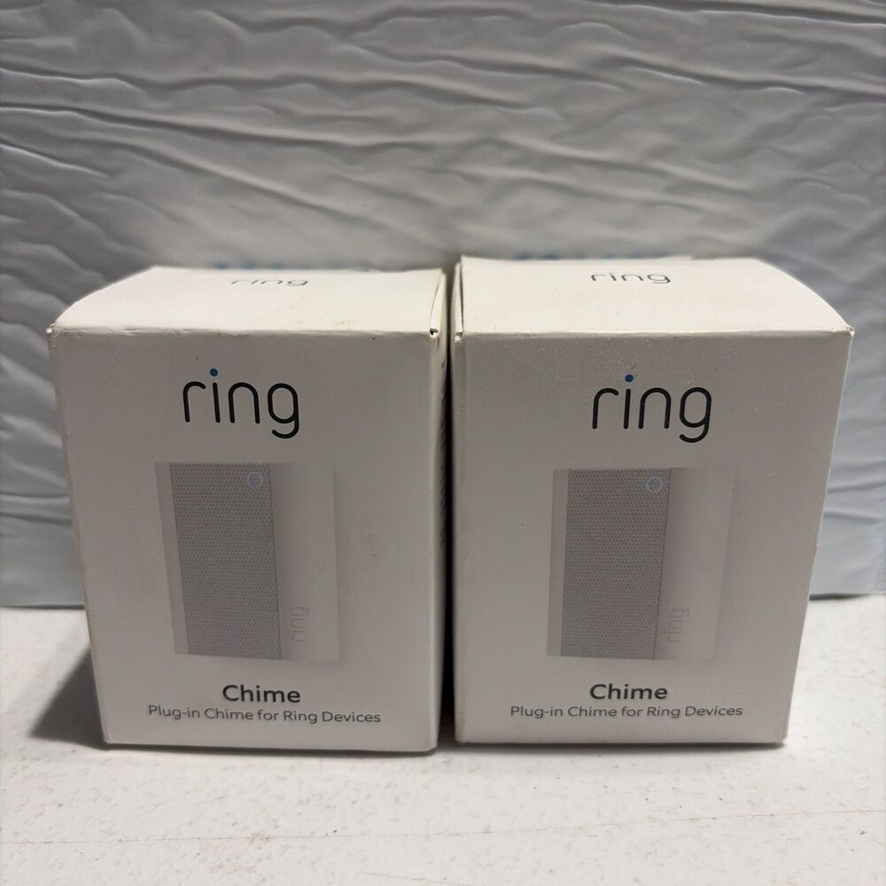 Ring Chime (2nd Gen) Wi-Fi Doorbell Chime Ring Video Doorbells & Cameras 2-Pack